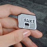 Fake News Enamel Pin