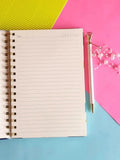 Floral Fantasies Gold Foil Series Spiral Journal
