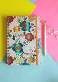Floral Fantasies Gold Foil Series Spiral Journal