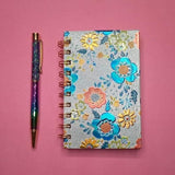 Floral Fantasies Gold Foil Series Pocket Spiral Journal