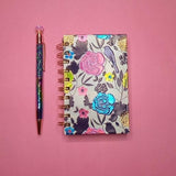 Floral Fantasies Gold Foil Series Pocket Spiral Journal