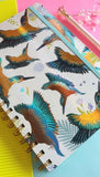 Floral Fantasies Gold Foil Series Spiral Journal