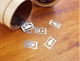 Elements Mini Metal Book Line Marker / Bookmarks Set of 4