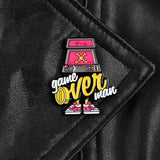 Game over man Enamel Pin