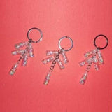 Glitter Bottle Keyring