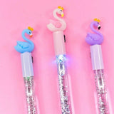 Flamingo Light Glitter Gel Pen