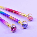 Confetti Metal Globe Ball Pen