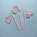 Pop It Fidget Pink - Gel Pen