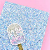 Ice Cream Glitter Hard Cover Journal