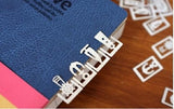 Elements Mini Metal Book Line Marker / Bookmarks Set of 4
