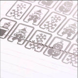 Elements Mini Metal Book Line Marker / Bookmarks Set of 4