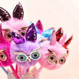Owl Fluffy Ball Pen
