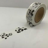 White & Black Panda Washi Tape