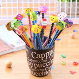 Set of 12 Cartoon Paint Magic Writing Drawing Pencil with Soft Eraser