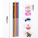 Set of 12 Cartoon Paint Magic Writing Drawing Pencil with Soft Eraser