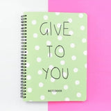 Polka Spiral Journal Notebook