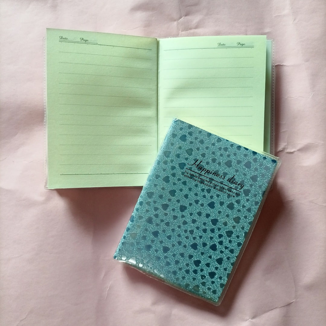 Happiness Glitter Pocket Notebook Journal