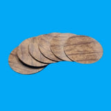 Wooden Texture Cup Coaster Mat Set of 6