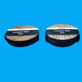 Wooden Texture Cup Coaster Mat Set of 6