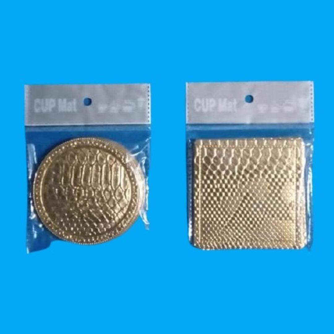 Gold Cup Mat Coaster Set of 6
