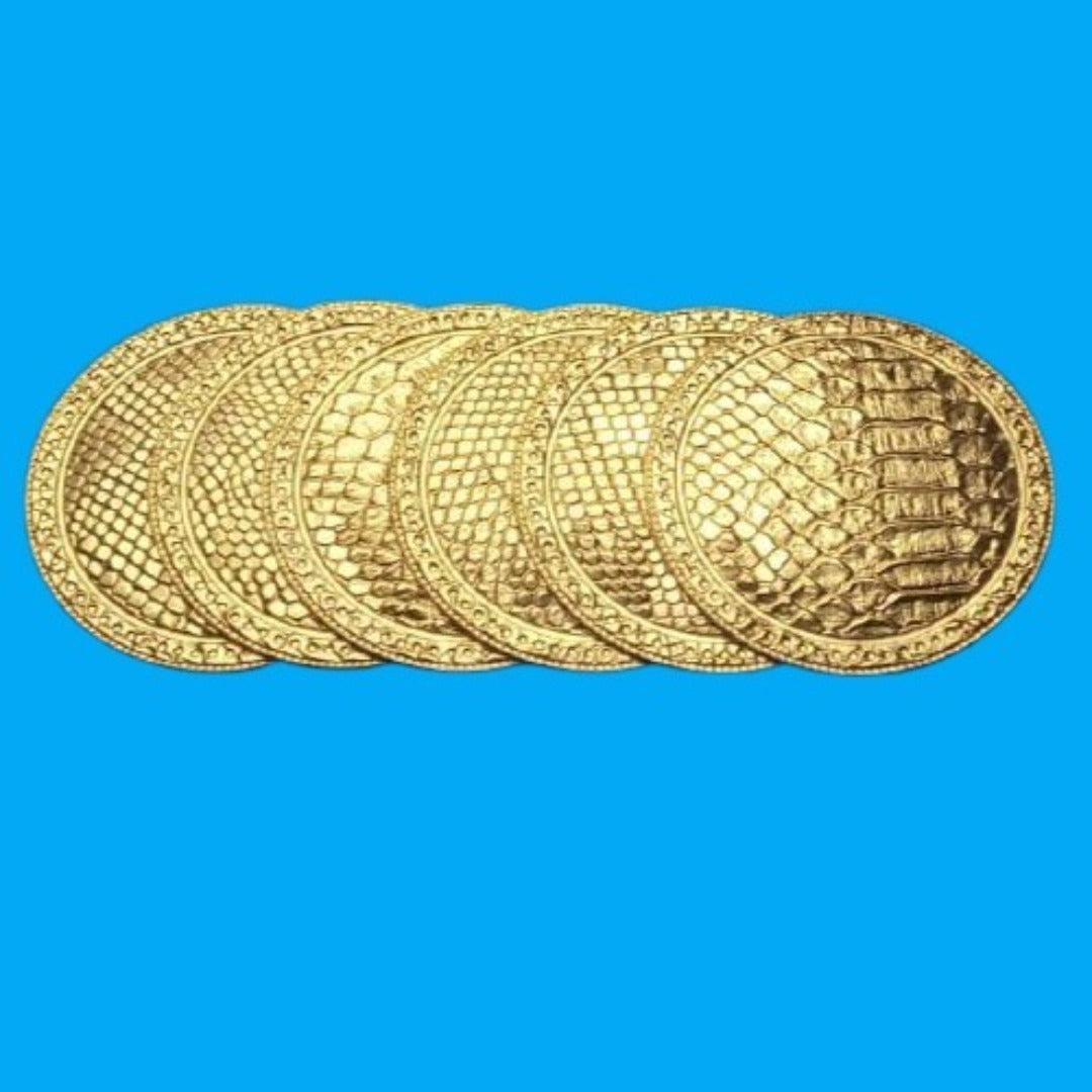 Gold Cup Mat Coaster Set of 6
