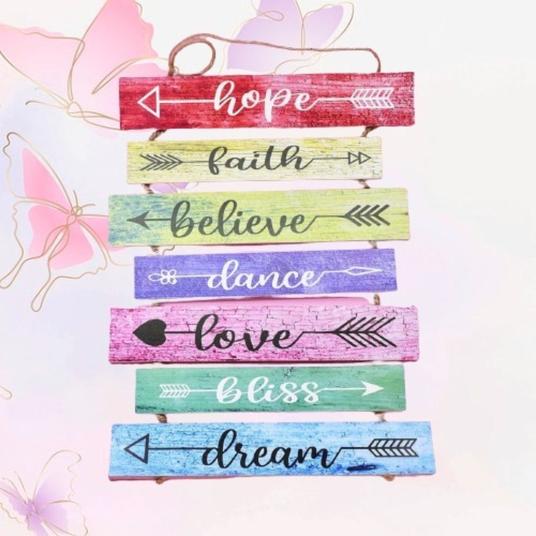Hope, Faith, Believe - Wall Hanging