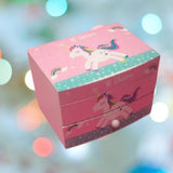 Rainbow Unicorn Musical Jewellery Drawer Chest
