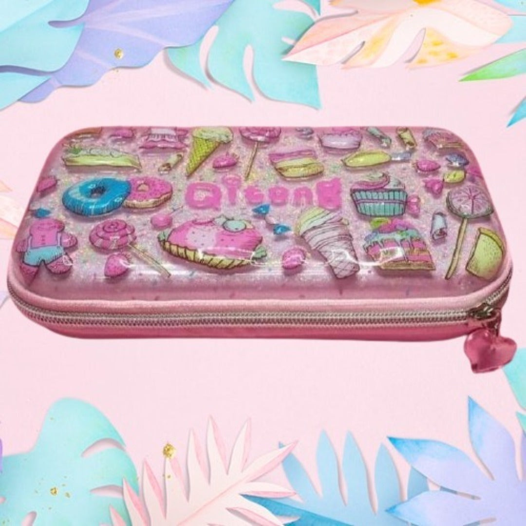 I Love Food - Glitter 3D Pouch