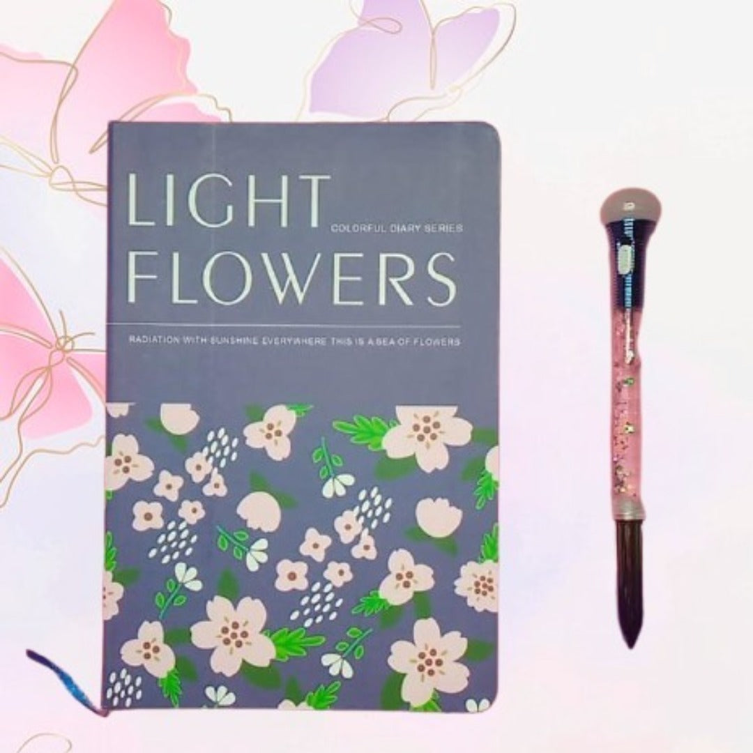 Light Flowers Journal Notebook