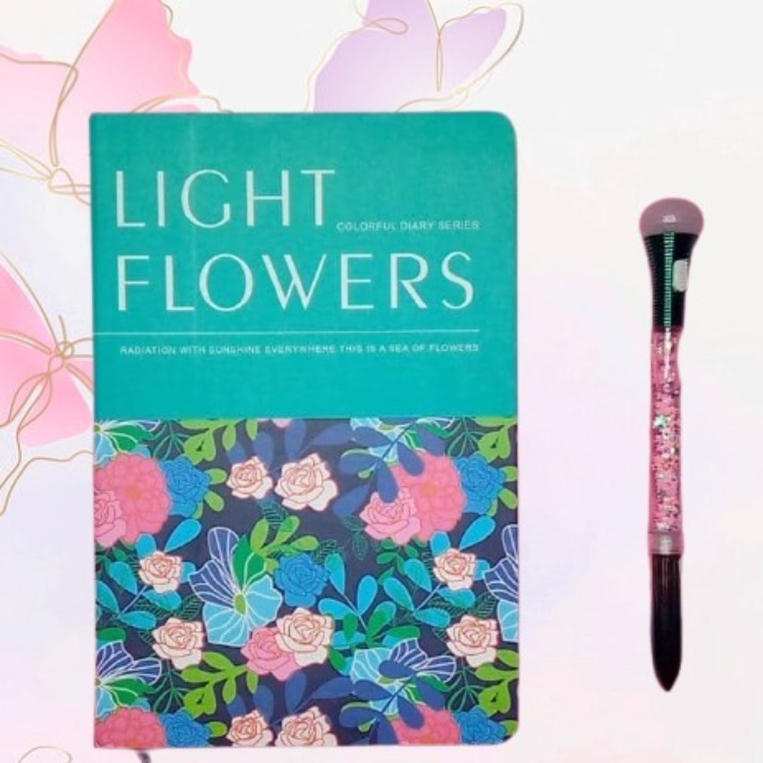 Light Flowers Journal Notebook