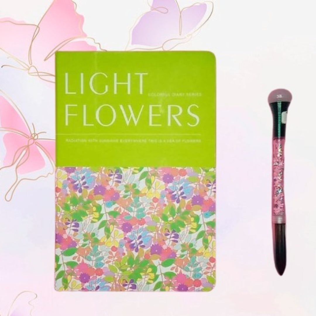 Light Flowers Journal Notebook
