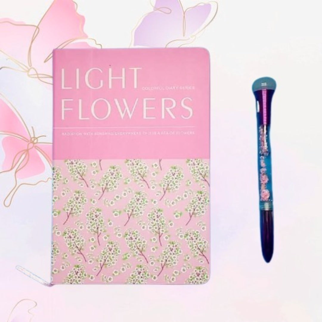 Light Flowers Journal Notebook