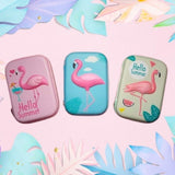 Hello Summer Flamingo Hard-case Storage Zip Pouch