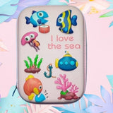 I Love The Sea Hard-case Storage Zip Pouch