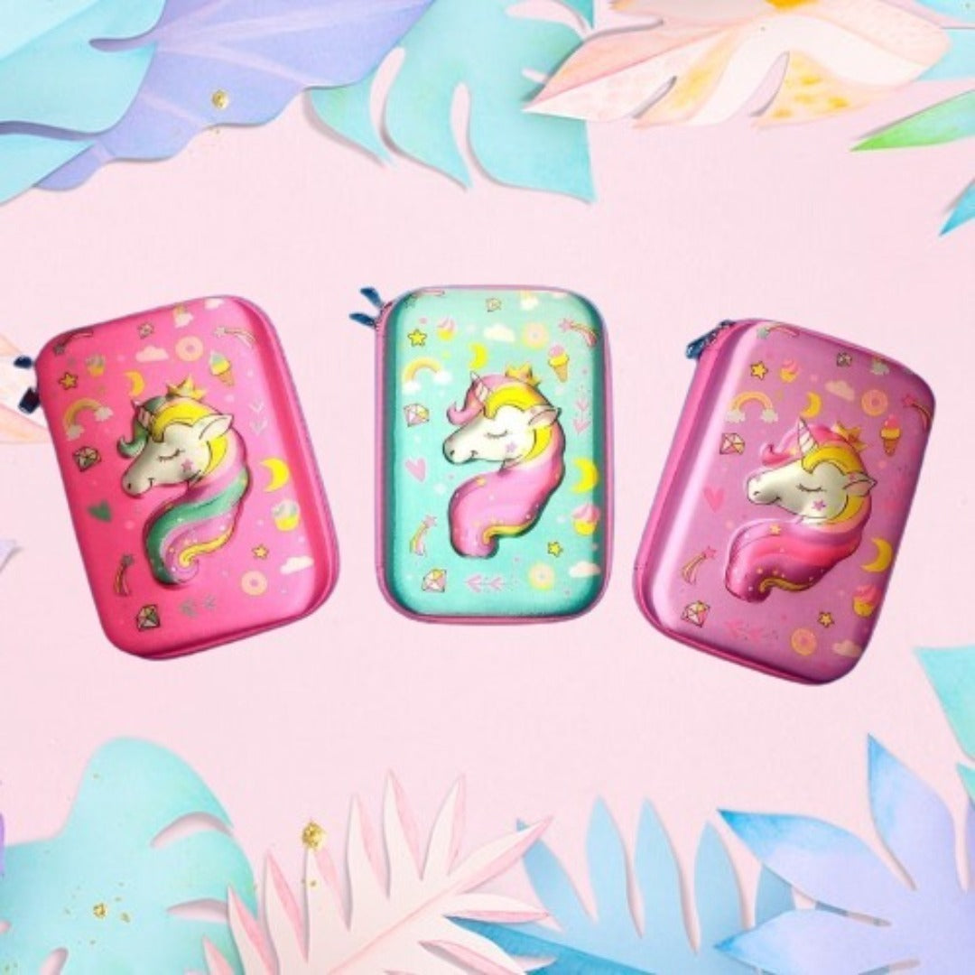 Dreamy Unicorn Premium Hard case Zip Pouch