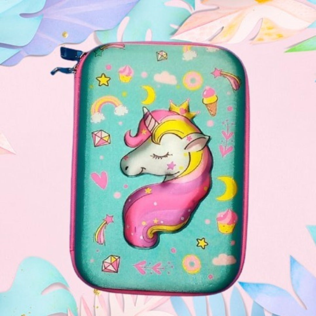 Dreamy Unicorn Premium Hard case Zip Pouch