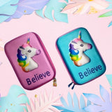 Unicorn Believe Premium Hard case Zip Pouch