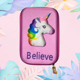Unicorn Believe Premium Hard case Zip Pouch