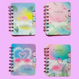 Flamingo Hardcover Pocket Spiral Journal
