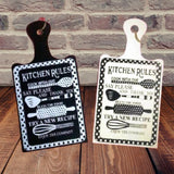 Kitchen Rules - Plaque