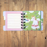 Cute Unicorn Hardcover Pocket Spiral Journal