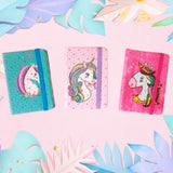 Unicorn Glitter Pocket Journal Notebook