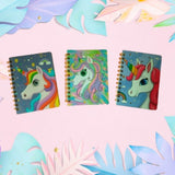 Rainbow Unicorn Eye Spiral Journal
