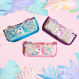Shine Wings Unicorn Glitter Double Pocket Pouch