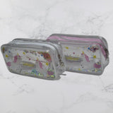 Transparent Confetti Unicorn Pouch
