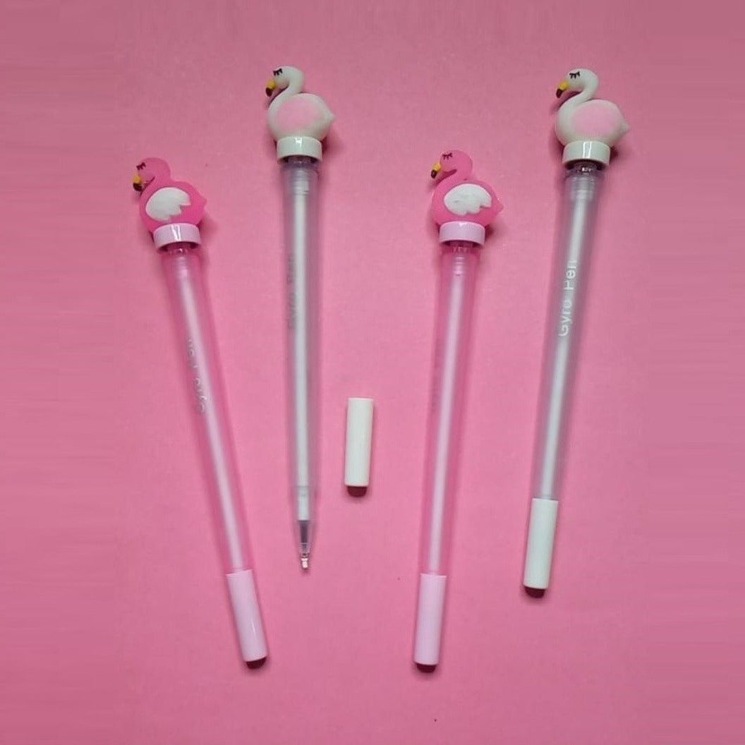 Dreamy Spinning Flamingo Gel Pen