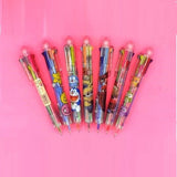 Colorful Lovely Cartoon 8 Color Ball Point