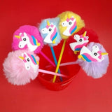 Fluff Rainbow Unicorn Ball Pen