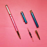 Super Shine Premium Metal Fountain Ink Pen with Self Refill for Ink