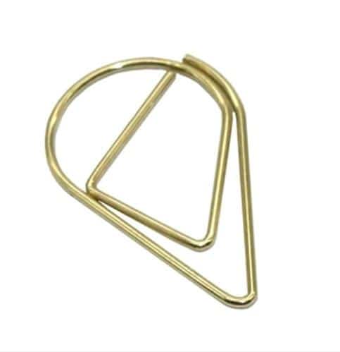 Rain Drop Metal Bookmark Paper Clip